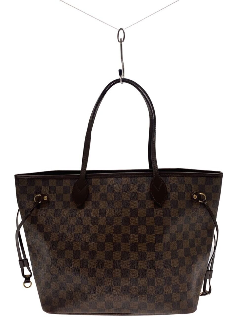 LOUIS VUITTON Tote Bag Leather Neverfull Tote Brown